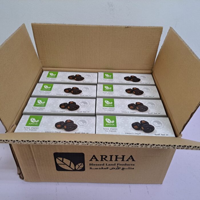 Carton (32x250g) Madinah Ajwa Dates - Image 2