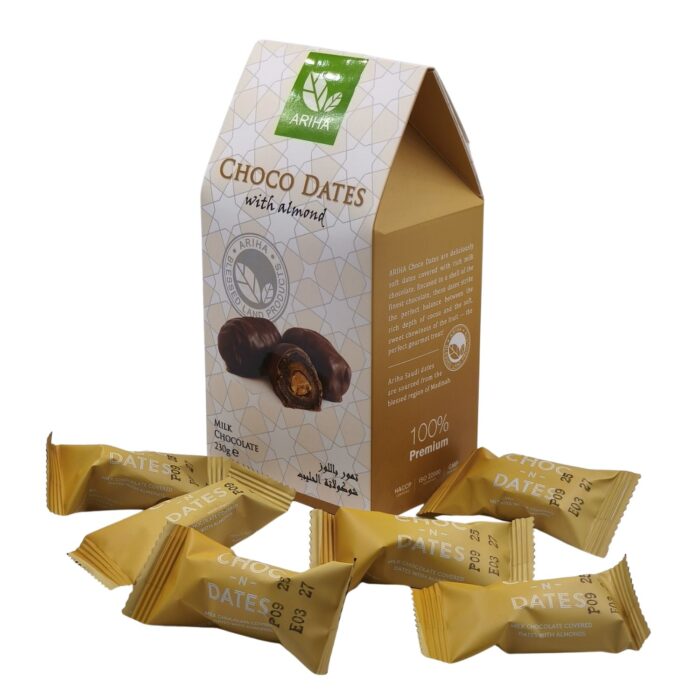 230g ChocoDates with Almond - Image 2