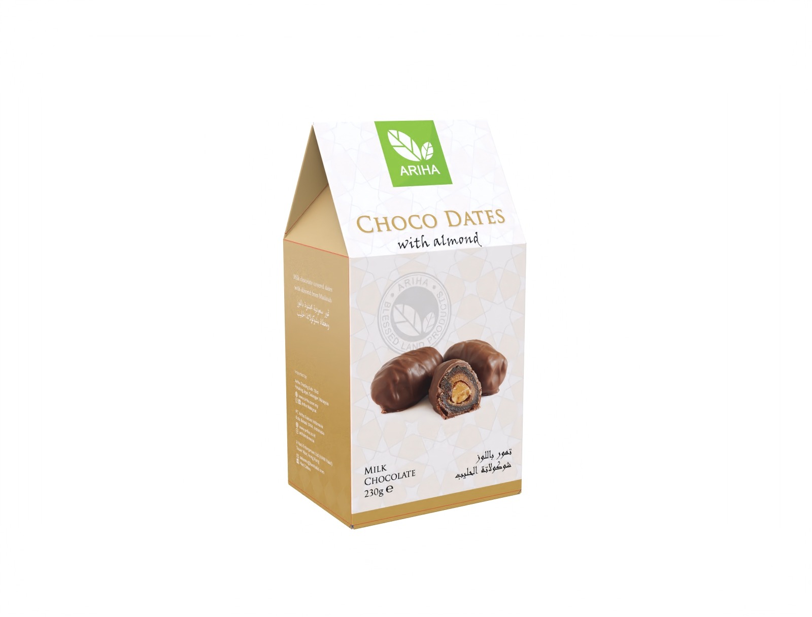 Render_Mockup_Choco Dates 2025 White BG 230g ChocoDates with Almond - Image 1