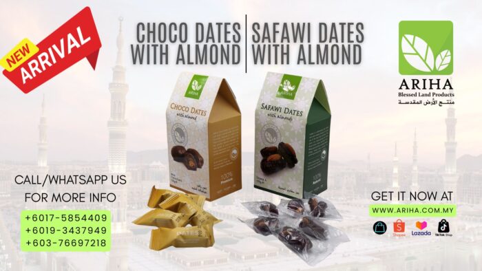 new arrival chocodates safawialmonds banner